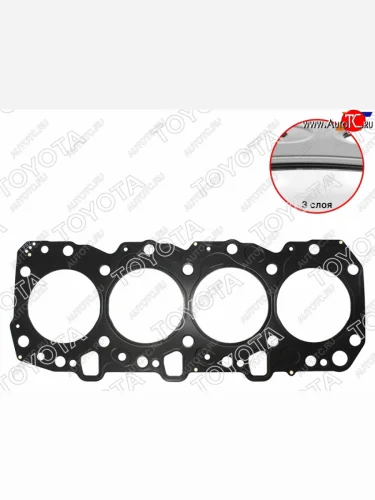 Прокладка головки блока 1KZTE (MARK 3) 4RUNNERHIACEHILUXSURFLAND CRUISER 93- TOYOTA 11115-67050-03