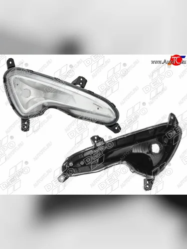 Фара противотуманная (Спереди Справа) Hyundai Solaris 14-17 DEPO 221-1603R-UE