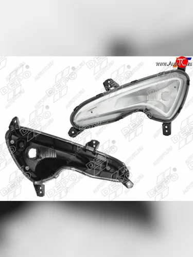 Фара противотуманная (Спереди Слева) Hyundai Solaris 14-17 DEPO 221-1603L-UE