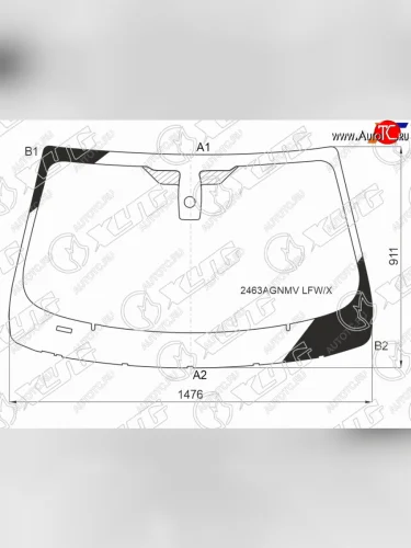 Стекло лобовое (Датчик дождя) BMW 6-Series 11-15 XYG 2463AGNMV LFW/X