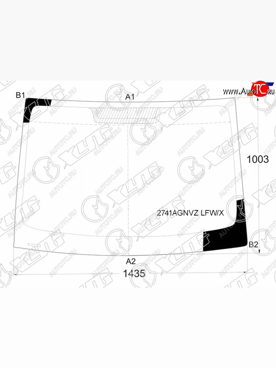 Стекло лобовое Citroen Berlingo 08-22  Peugeot Partner 08-22  Partner Tepee 08-18 XYG 2741AGNVZ LFW/X  в Воронеже Воронежской области
