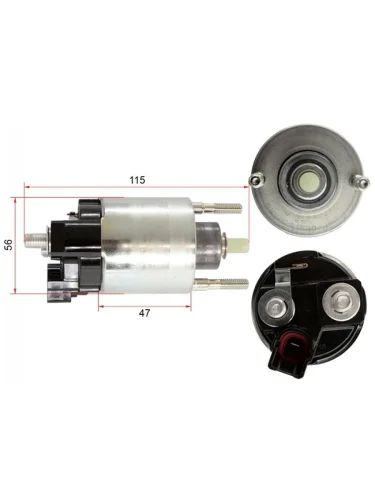 Втягивающее реле стартера TOYOTA LAND CRUISER 2009# 1UR5VZ1UR 12в 2кВт TOYOTA 28150-38030