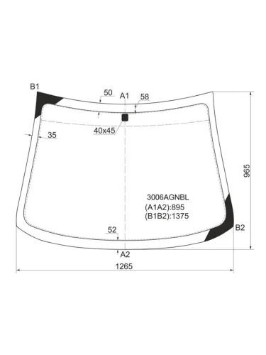 Стекло лобовое (Сборка Узбекистан) Daewoo Matiz 97-15                                                FUYAO 3006AGNBL