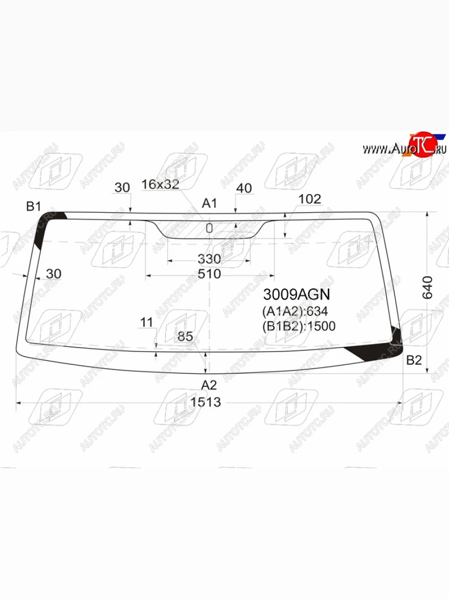Стекло лобовое SSANGYONG KORANDO 96-06TAGER (ТАГАЗ) 08-12                                           FUYAO 3009AGN  в Воронеже Воронежской области
