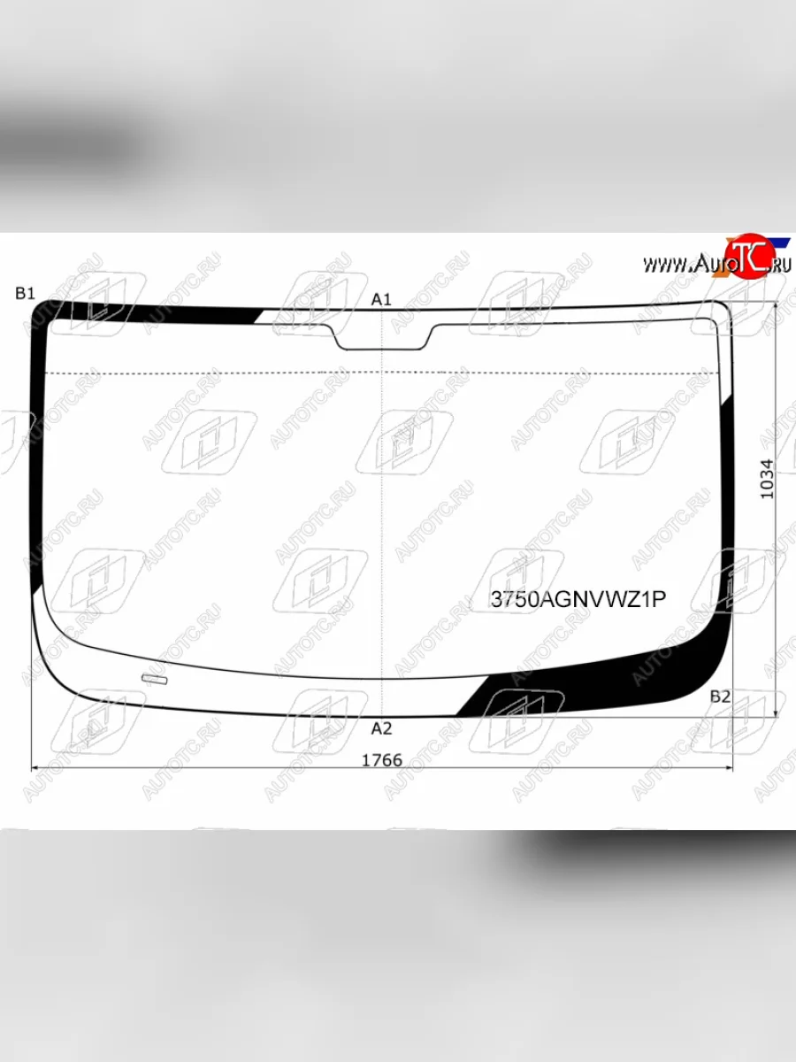 Стекло лобовое (молдинг) FUYAO Fiat Ducato 250 (2006-2014) (зеленое)  в Самаре Самарской области