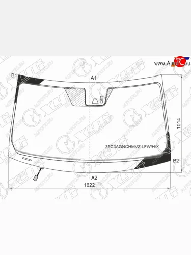 Стекло лобовое (Обогрев щеток Камера Датчик дождя) Honda Pilot 16-22 XYG 39C3AGNCHMVZ LFW/H/X