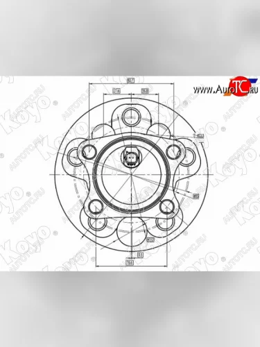 Ступичный узел задн. TOYOTA AURIS 06-COROLLA 06-13 KOYO 3DACF027F-11FS