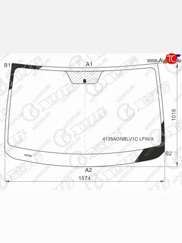 Стекло лобовое (Электрохромное зеркало) Hyundai Grand Starex 17-22  H1 07-22  Starex 07-17 XYG 4136AGNBLV1C LFW/X
