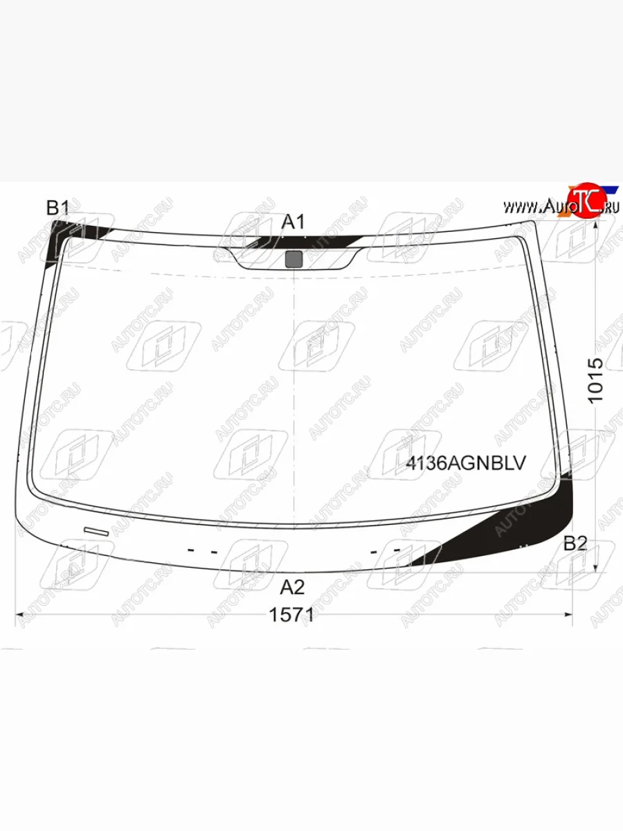 Стекло лобовое FUYAO Hyundai Starex/Grand Starex/H1 TQ дорестайлинг (2007-2013) (зеленое)  в Самаре Самарской области
