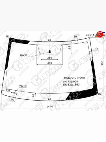 Стекло лобовое Hyundai Creta 15-21 XYG 4164AGNV LFW/X