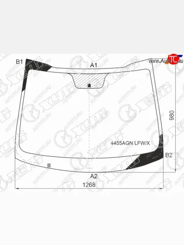 Стекло лобовое Kia Picanto 17- XYG 4455AGN LFW/X