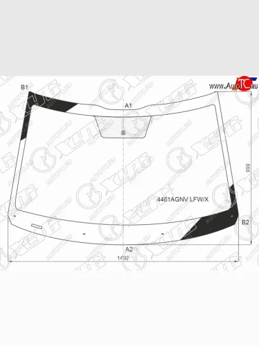 Стекло лобовое Kia Seltos 19- XYG 4461AGNV LFW/X
