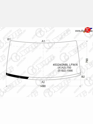 Стекло лобовое УАЗ Патриот 05-14  Патриот Пикап 08-14 XYG 4532AGNBL LFW/X