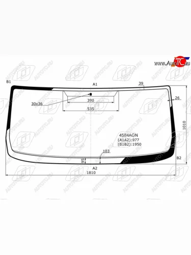 Стекло лобовое FUYAO (зеленое) УРАЛ NEXT рестайлинг (2015-2025)