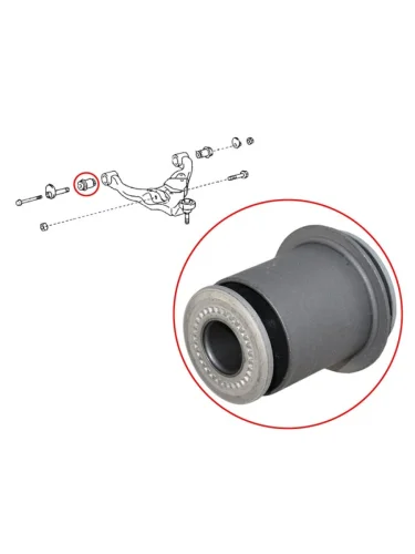 Сайлентблок Toyota Land Cruiser Prado (J120) 02-09  FJ Cruiser 05-18  Hilux Surf 02-09  Tacoma 04 TOYOTA 48654-60030