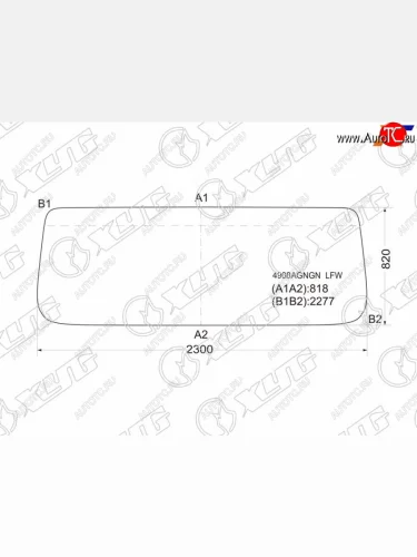 Стекло лобовое Man F-Series 86-  L-Series 86- XYG 4908AGNGN LFW