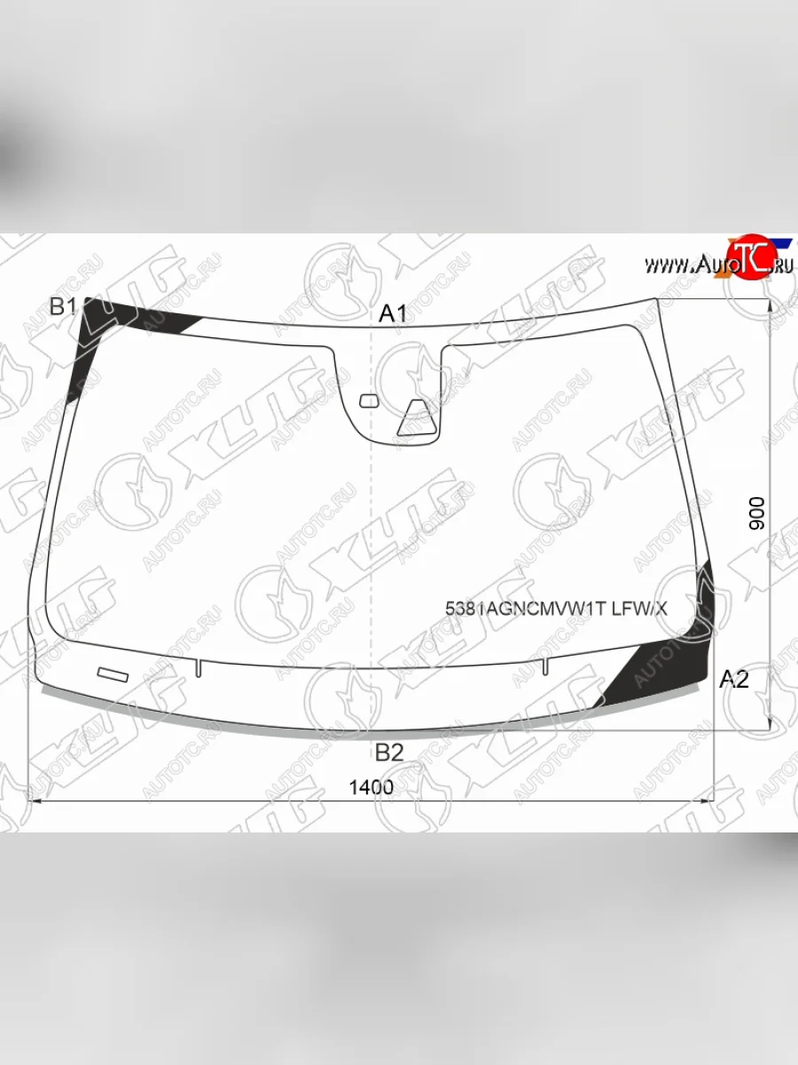 Стекло лобовое (камера, датчик дождя, молдинг) XYG Mercedes-Benz A class W176 хэтчбэк 5 дв. рестайлинг (2015-2018) (зеленое)  в Самаре Самарской области