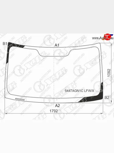 Стекло лобовое Mercedes-Benz Sprinter 18- XYG 5447AGN1C LFW/X