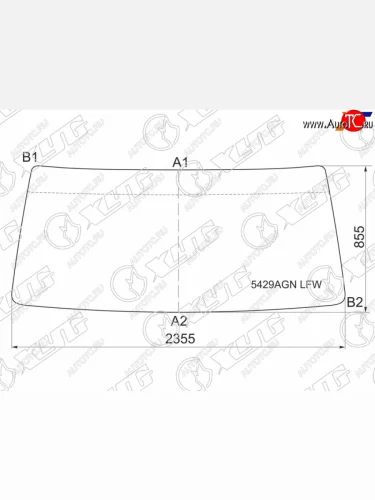 Стекло лобовое Mercedes-Benz Actros 96-  Foton Auman EST A (BJ4189) 22-  Sisu 6x2 00-  ГАЗ Валдай XYG 5429AGN LFW