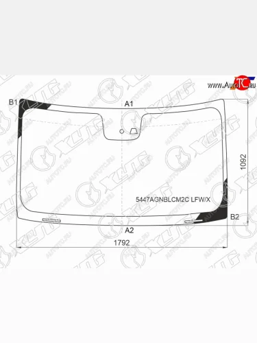 Стекло лобовое (Камера Датчик дождя) Mercedes-Benz Sprinter 18- XYG 5447AGNBLCM2C LFW/X