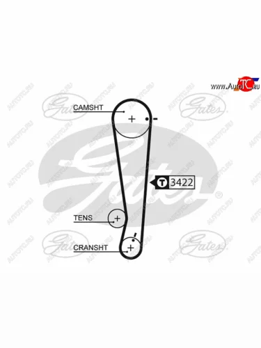 Ремень ГРМ HYUNDAI GETZ (1,1L) 02-09GETZ 1,1L 09-PICANTO 08- GATES 5511XS