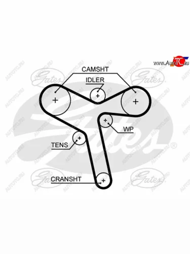 Ремень ГРМ MITSUBISHI 6B31 GATES 5647XS