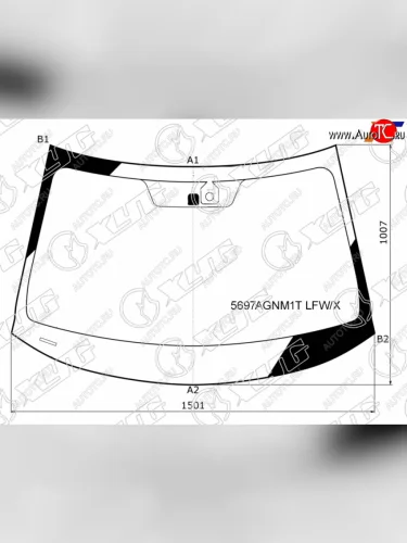 Стекло лобовое + дд MITSUBISHI OUTLANDER 21-                                                         XYG 5697AGNM1T LFW/X