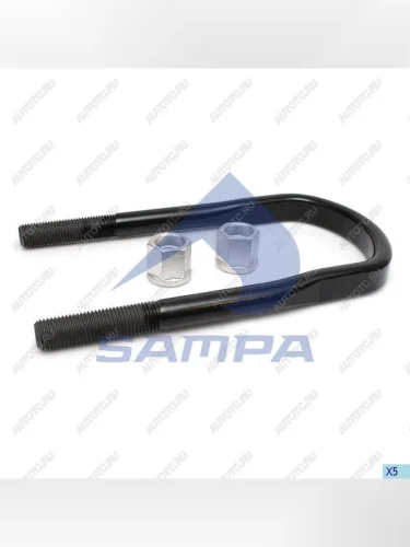 Стремянка BPW рессоры (М22х2.5мм290х152мм) U-образная верх плоского сечения SAMPA SAMPA 070.4891