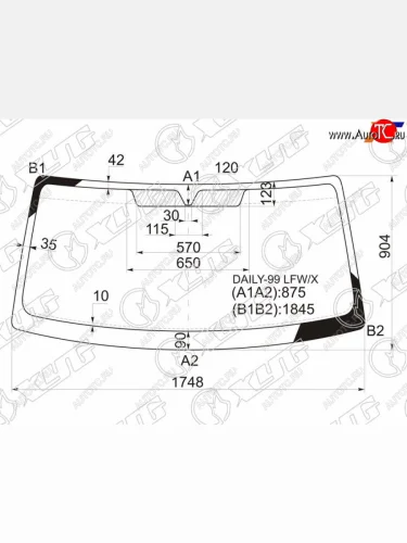 Стекло лобовое Iveco Daily 99-14  Nissan Interstar 01-10  Opel Movano 98-10  Renault Master 97-10 XYG DAILY-99 LFW/X