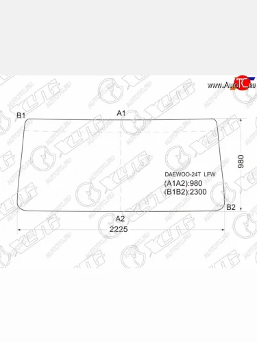 Стекло лобовое Daewoo Ultra Novus 97-19  TATA Novus 05-23 XYG DAEWOO-24T LFW