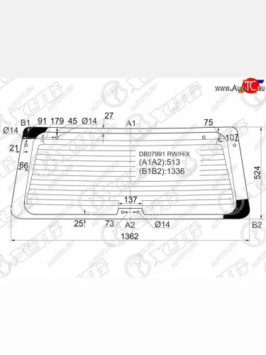 Стекло заднее с обогревом (6 отв) FORD EXPLORER 35D 91-97                                           XYG DB07991 RW/H/X