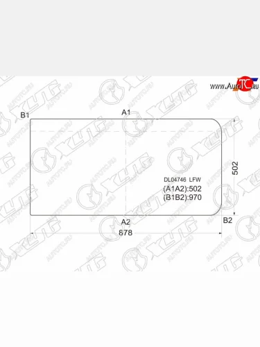 Стекло лобовое Freightliner Fld 89- XYG DL04746 LFW