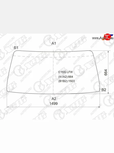 Стекло лобовое Mazda Bongo Brawny 90-94 XYG E1800 LFW