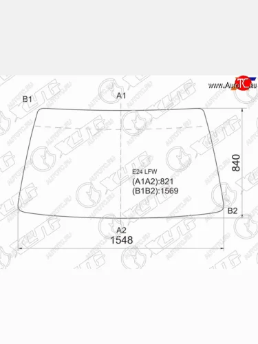 Стекло лобовое Nissan Caravan 86-01  Urvan 86-01 XYG E24 LFW