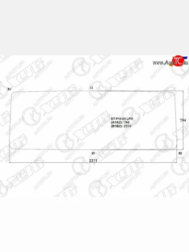 Стекло лобовое Volvo F10 85-93  F12 85-93 XYG F10-85 LFW