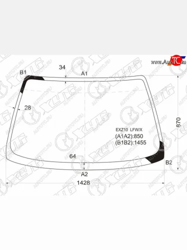 Стекло лобовое Toyota Raum 97-03 XYG EXZ10 LFW/X
