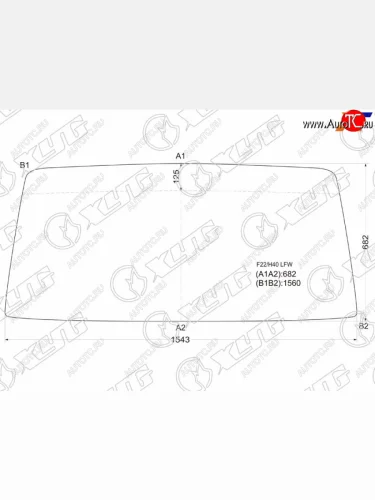Стекло лобовое Nissan Atlas F 82-92 XYG F22/H40 LFW