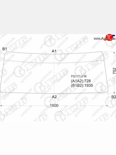 Стекло лобовое Hino Ranger 86-98 XYG FG177 LFW