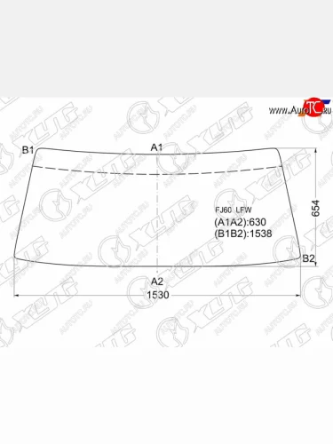 Стекло лобовое Toyota Land Cruiser 80- XYG FJ60 LFW
