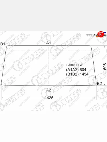 Стекло лобовое Toyota Land Cruiser 84-04  Land Cruiser Prado (J70) 87-96 XYG FJ70V LFW