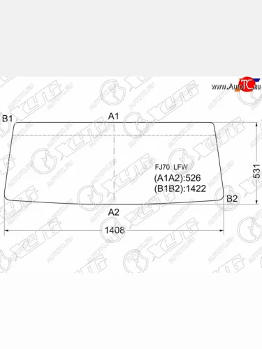 Стекло лобовое Toyota Land Cruiser 84-04  Land Cruiser Prado (J70) 87-96 XYG FJ70 LFW