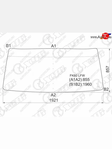 Стекло лобовое Mitsubishi Fuso Fighter 92-05 XYG FK60 LFW