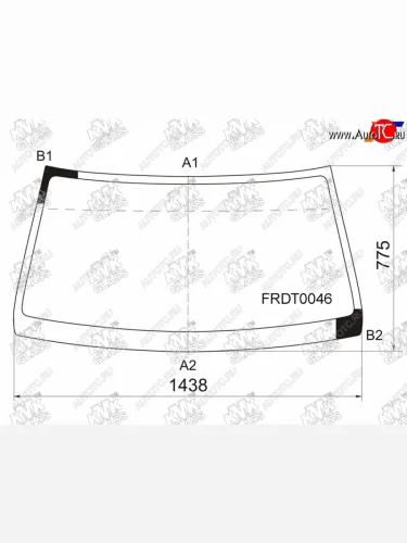 Стекло лобовое Ford Ranger USA 99-11  Mazda BT-50 06-12                                             KMK FRDT0046