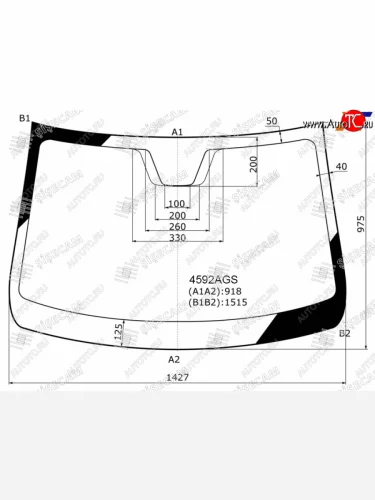 Стекло лобовое LADA Vesta 15-  Vesta Cross 17-  Vesta Sport 18-22 SISECAM 4592AGS