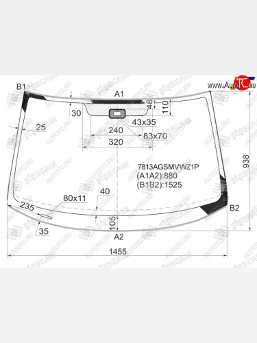 Стекло лобовое + дд SKODA YETI 09-15 SISECAM 7813AGSMVWZ1P, 7813agsmvwz1p SISECAM 7813AGSMVWZ1P