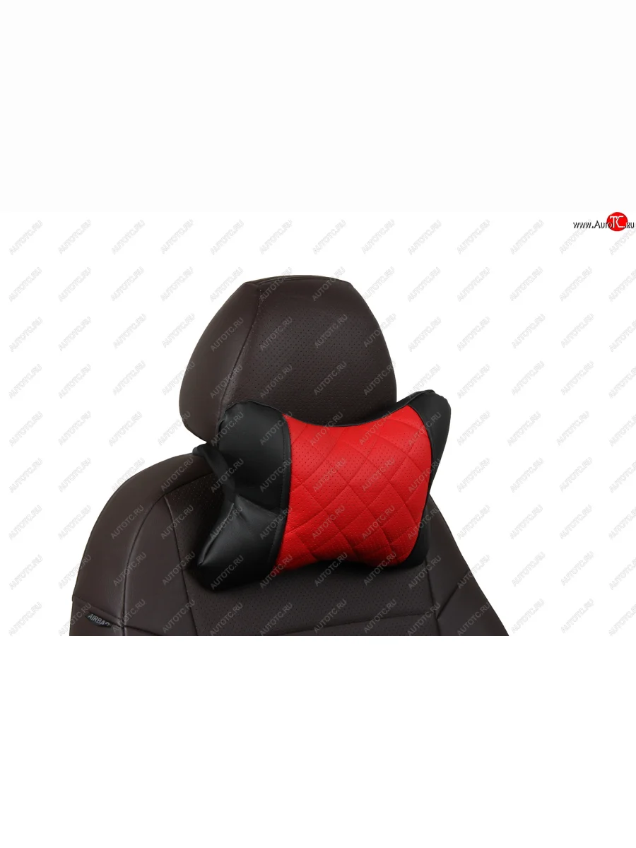 Подушки под шею АВТОПИЛОТ из экокожи РОМБ  rpod001021  в Самаре Самарской области