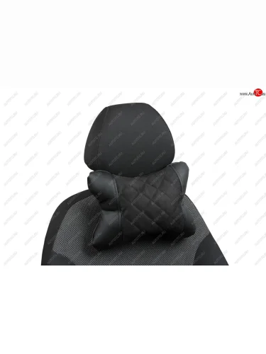 Подушки под шею АВТОПИЛОТ из алькантары РОМБ  rapod001