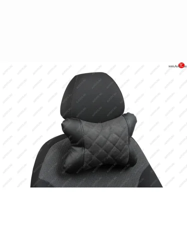 Подушки под шею АВТОПИЛОТ из алькантары РОМБ  rapod002