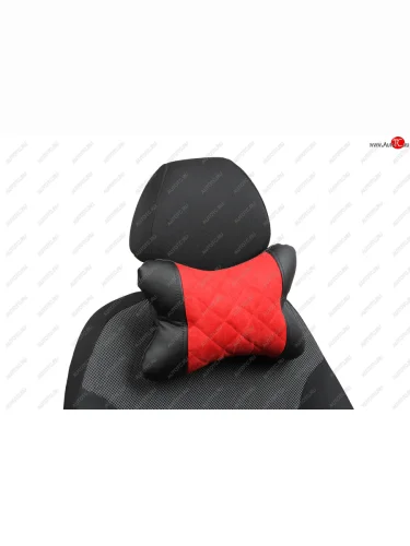 Подушки под шею АВТОПИЛОТ из алькантары РОМБ  rapod021
