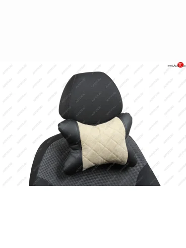 Подушки под шею АВТОПИЛОТ из алькантары РОМБ  rapod014